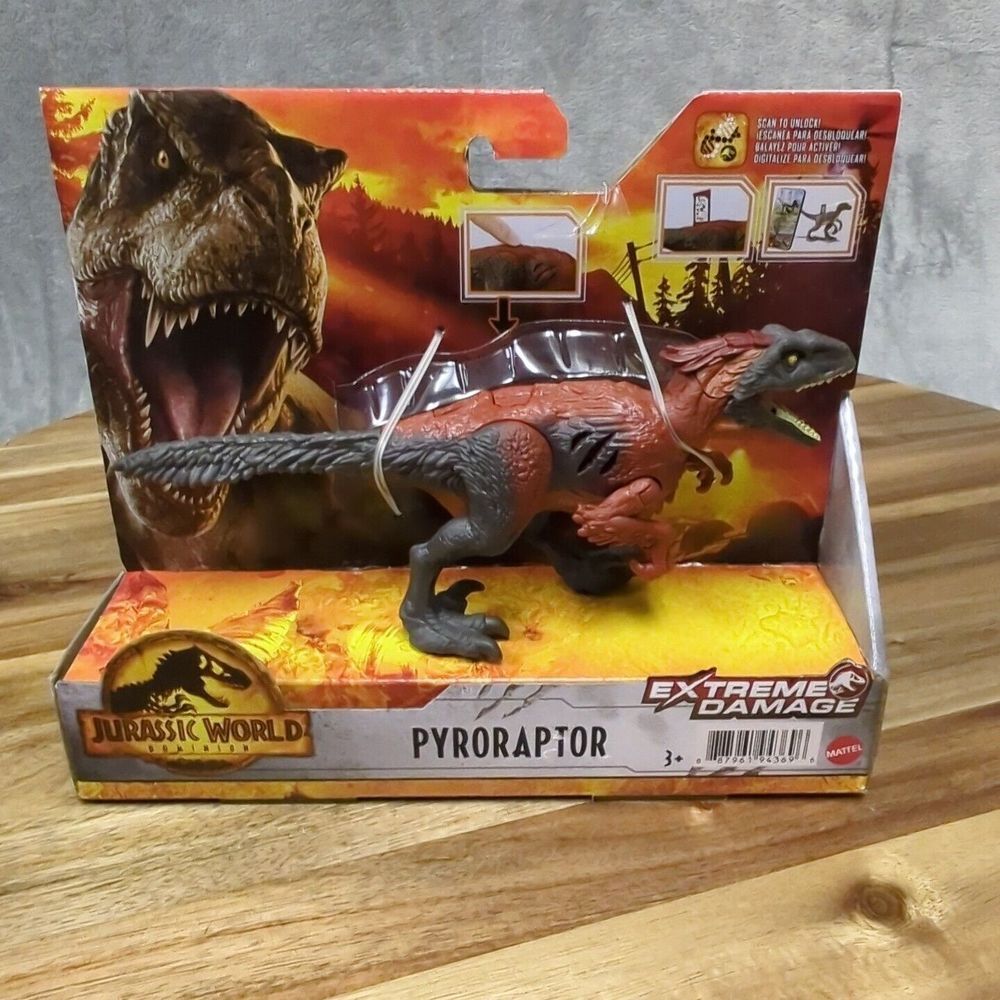 Jurassic World Dominion Pyroraptor Extreme Damage Dino Mattel‎ 2021